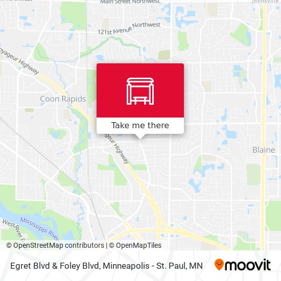 Egret Blvd & Foley Blvd map