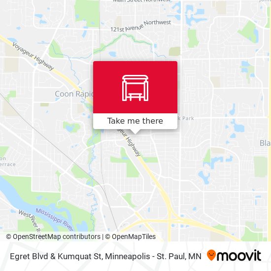 Egret Blvd & Kumquat St map