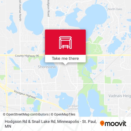 Hodgson Rd & Snail Lake Rd map