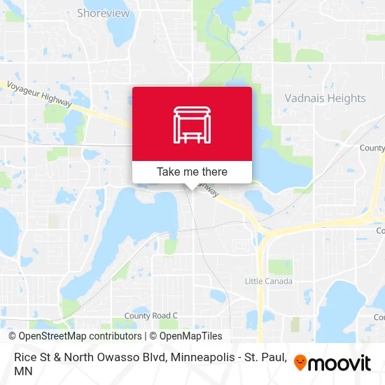 Rice St & North Owasso Blvd map