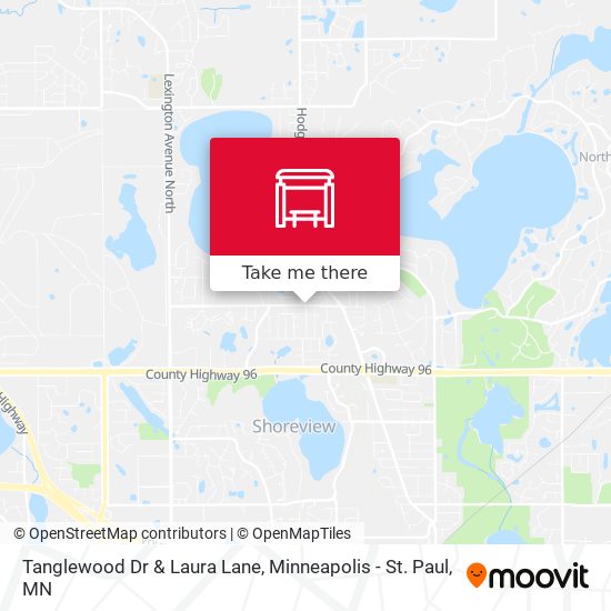 Tanglewood Dr & Laura Lane map