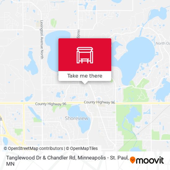 Mapa de Tanglewood Dr & Chandler Rd