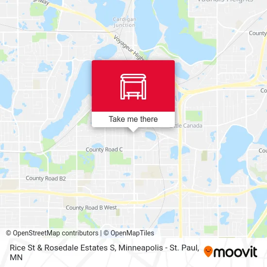Rice St & Rosedale Estates S map