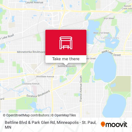 Beltline Blvd & Park Glen Rd map