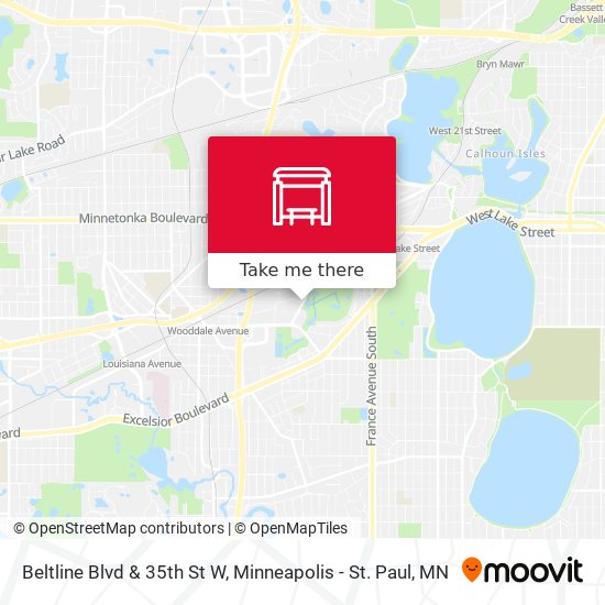 Beltline Blvd & 35th St W map