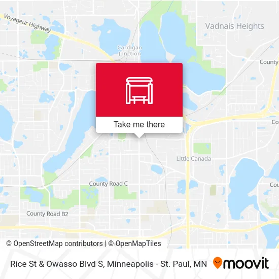 Rice St & Owasso Blvd S map