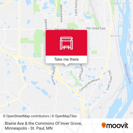 Blaine Ave & the Commons Of Inver Grove map