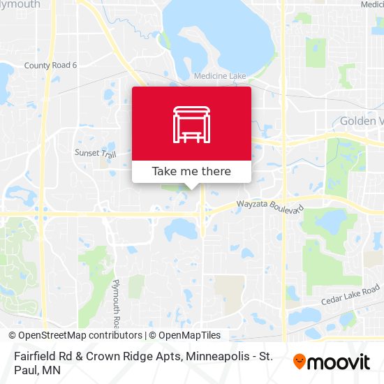 Mapa de Fairfield Rd & Crown Ridge Apts