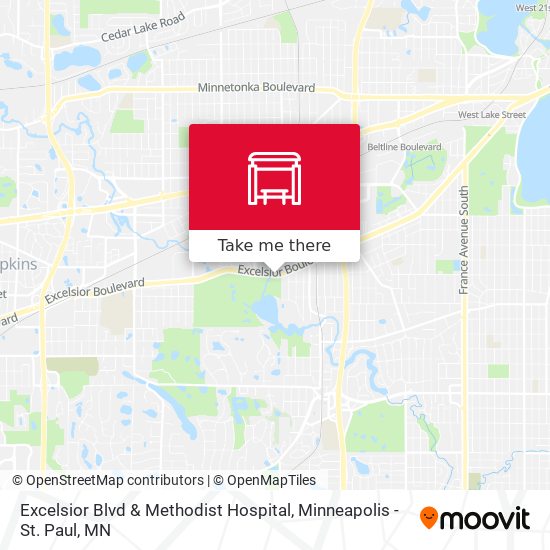 Mapa de Excelsior Blvd & Methodist Hospital