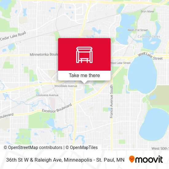 Mapa de 36th St W & Raleigh Ave