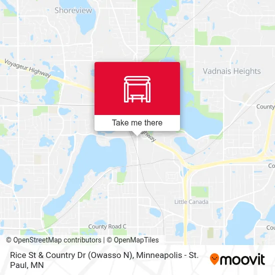 Rice St & Country Dr (Owasso N) map