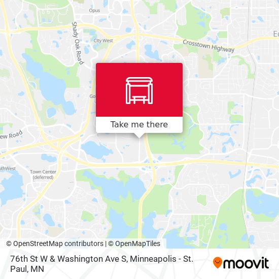 76th St W & Washington Ave S map