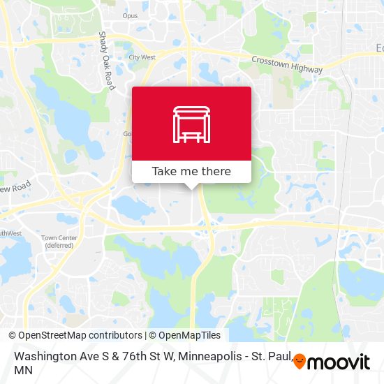 Mapa de Washington Ave S & 76th St W