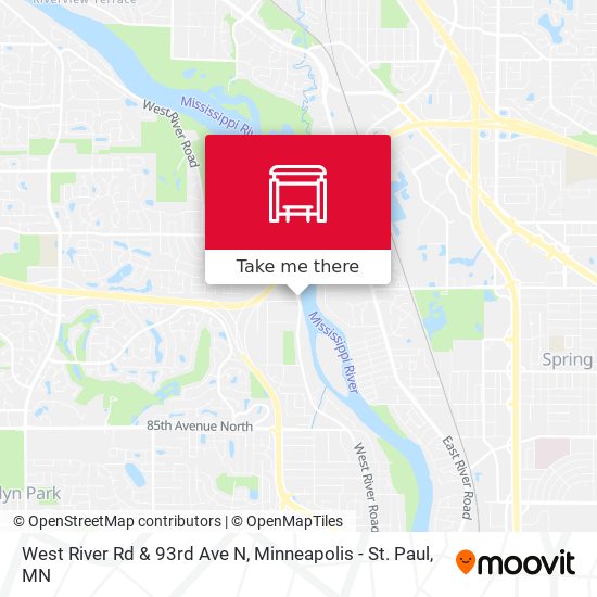 West River Rd & 93rd Ave N map