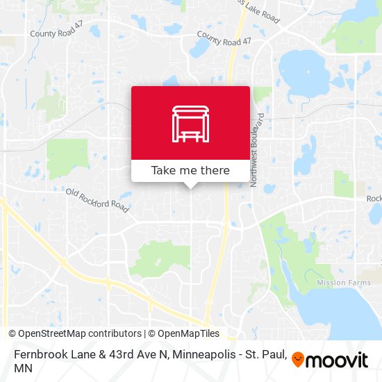 Fernbrook Lane & 43rd Ave N map