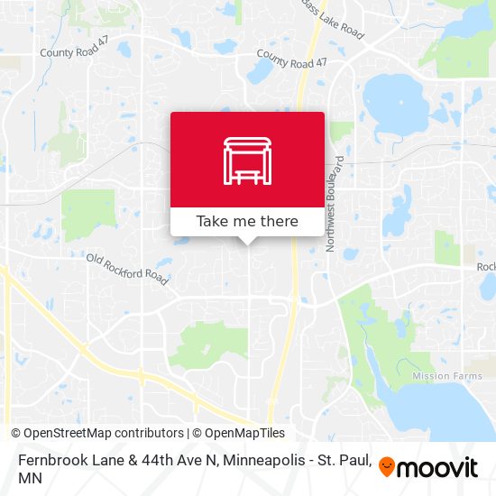 Mapa de Fernbrook Lane & 44th Ave N