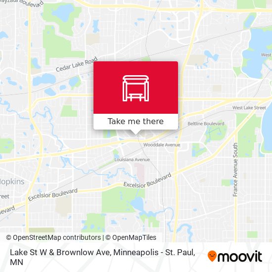 Mapa de Lake St W & Brownlow Ave