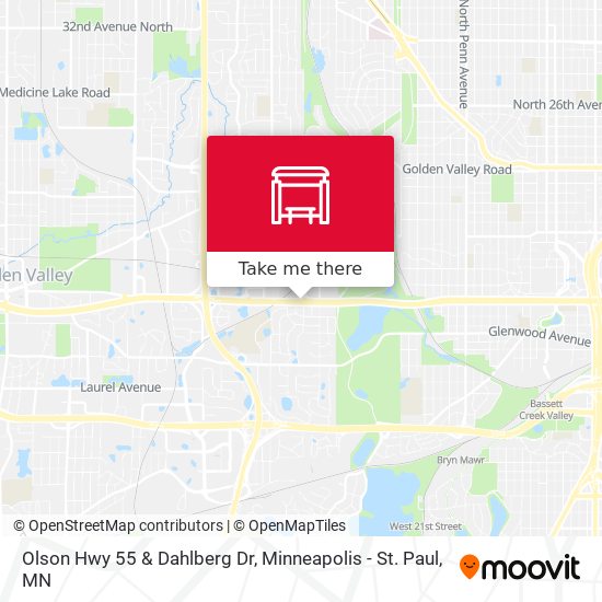 Olson Hwy 55 & Dahlberg Dr map