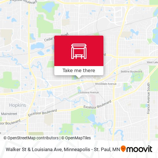 Walker St & Louisiana Ave map