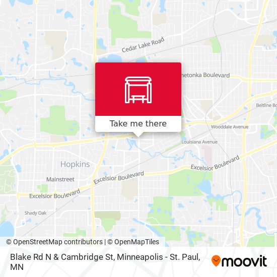 Blake Rd N & Cambridge St map
