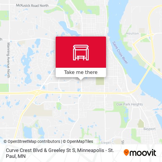 Mapa de Curve Crest Blvd & Greeley St S