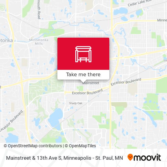 Mapa de Mainstreet & 13th Ave S