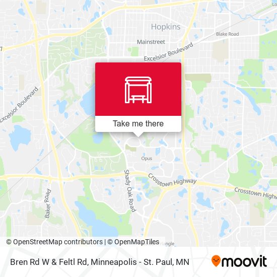 Bren Rd W & Feltl Rd map