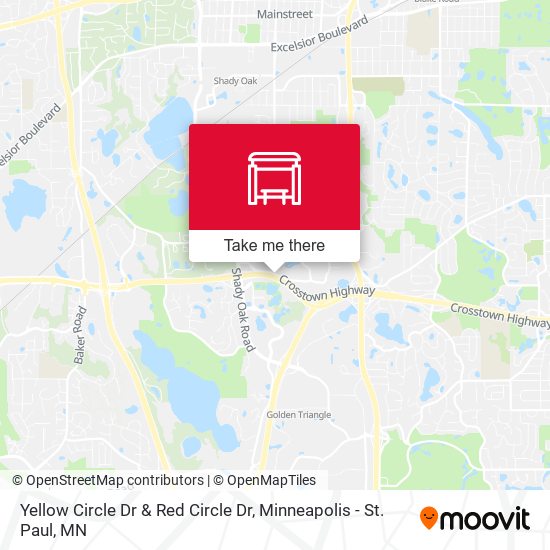 Yellow Circle Dr & Red Circle Dr map