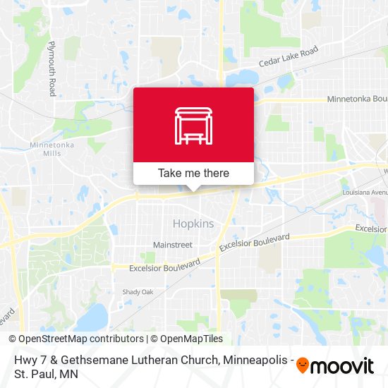 Mapa de Hwy 7 & Gethsemane Lutheran Church