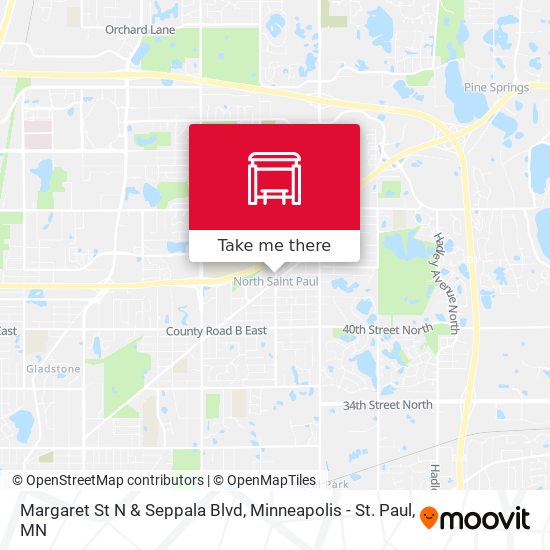 Margaret St N & Seppala Blvd map