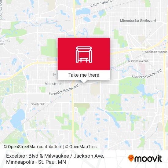 Mapa de Excelsior Blvd & Milwaukee / Jackson Ave