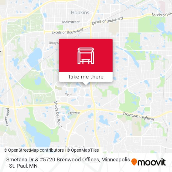 Smetana Dr & #5720 Brenwood Offices map