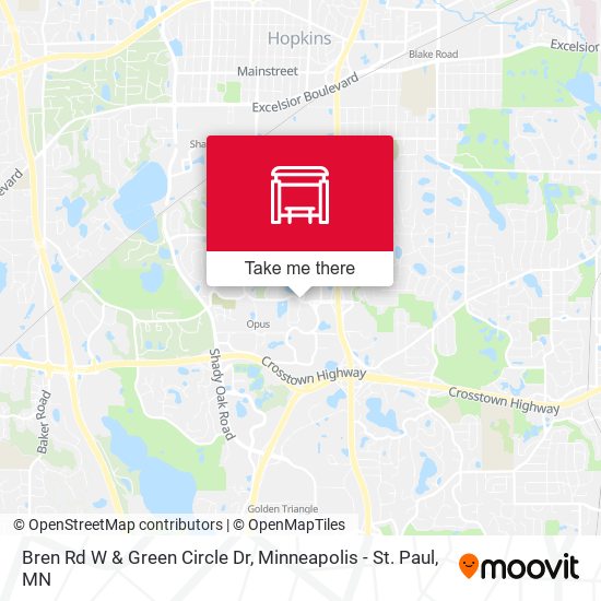 Bren Rd W & Green Circle Dr map