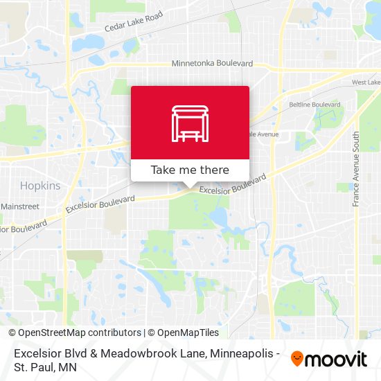 Excelsior Blvd & Meadowbrook Lane map