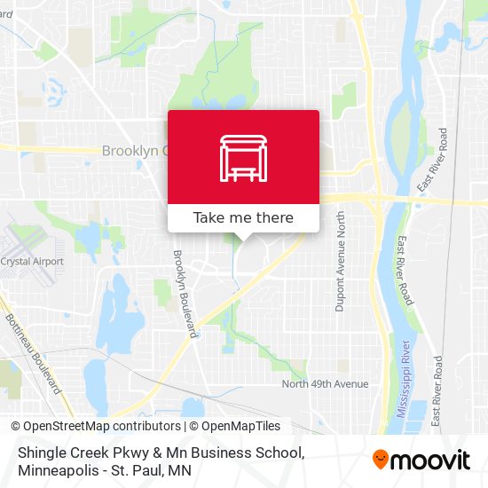 Shingle Creek Pkwy & Mn Business School map