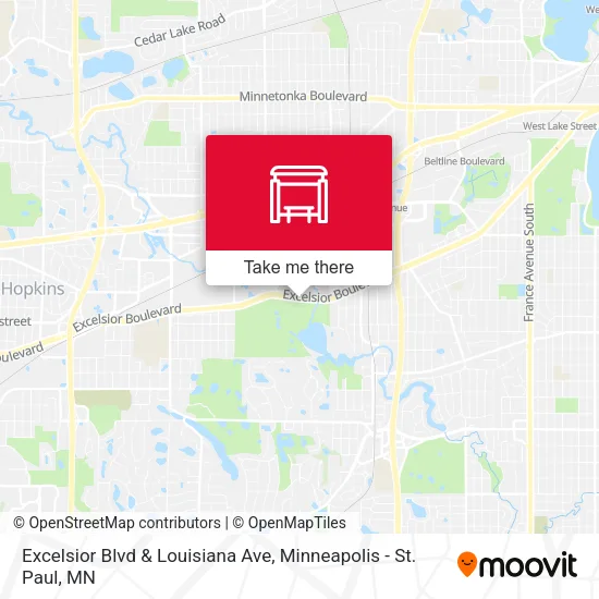 Mapa de Excelsior Blvd & Louisiana Ave