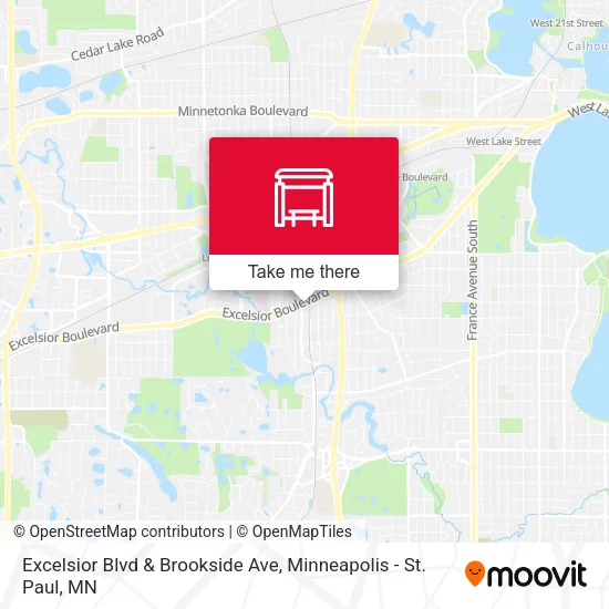 Mapa de Excelsior Blvd & Brookside Ave