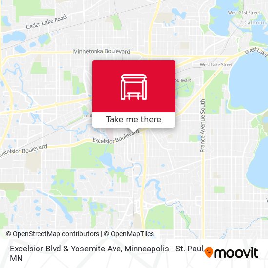 Excelsior Blvd & Yosemite Ave map