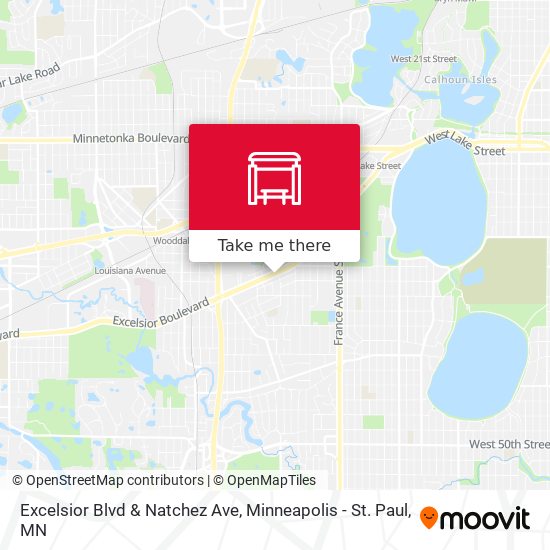 Mapa de Excelsior Blvd & Natchez Ave