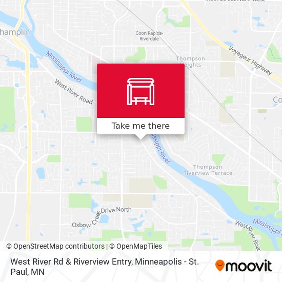 West River Rd & Riverview Entry map