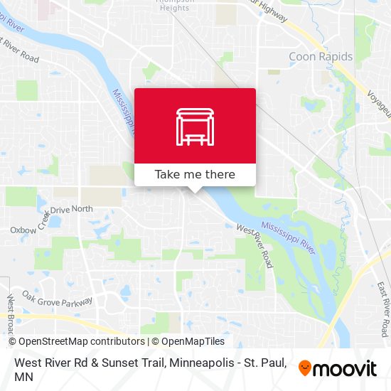 West River Rd & Sunset Trail map