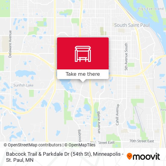 Babcock Trail & Parkdale Dr (54th St) map