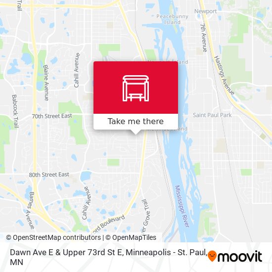 Dawn Ave E & Upper 73rd St E map