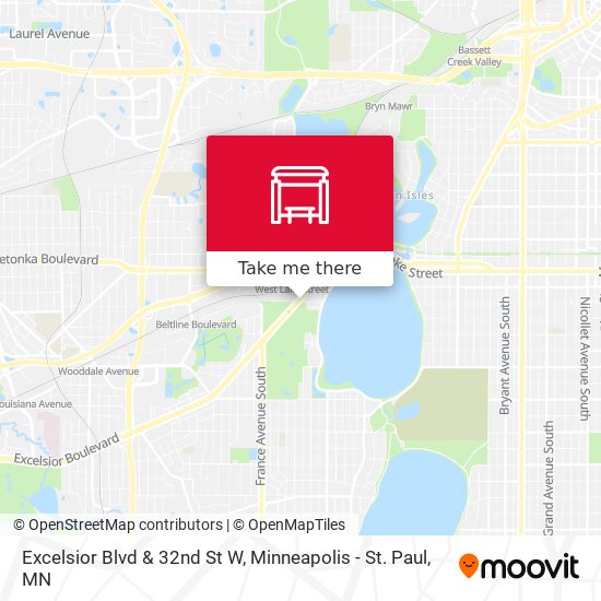 Excelsior Blvd & 32nd St W map