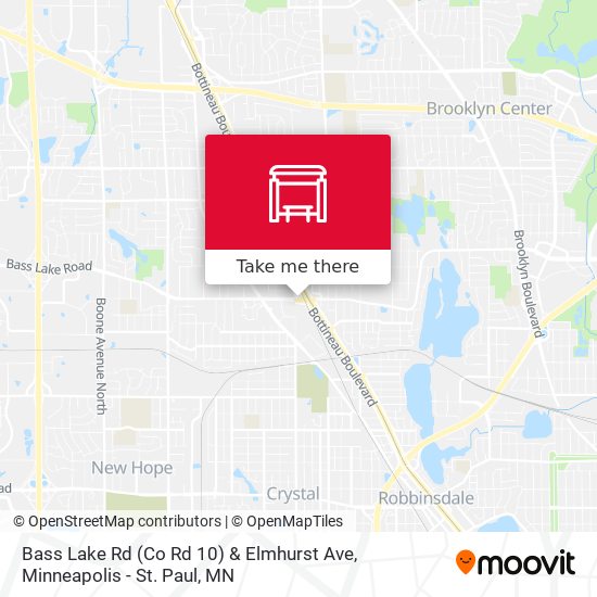 Bass Lake Rd (Co Rd 10) & Elmhurst Ave map