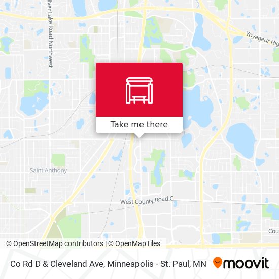 Mapa de Co Rd D & Cleveland Ave