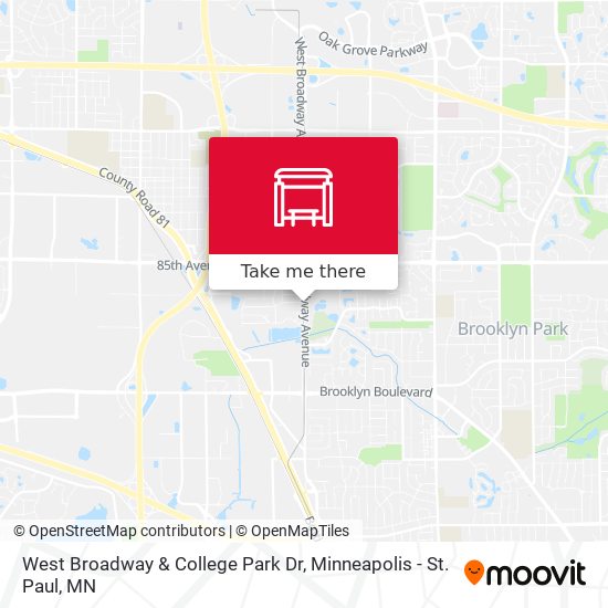Mapa de West Broadway & College Park Dr