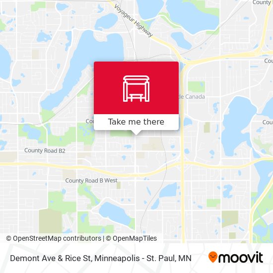 Demont Ave & Rice St map