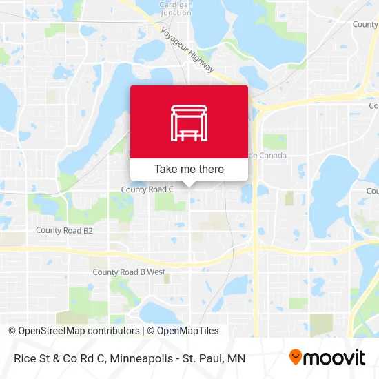 Rice St & Co Rd C map
