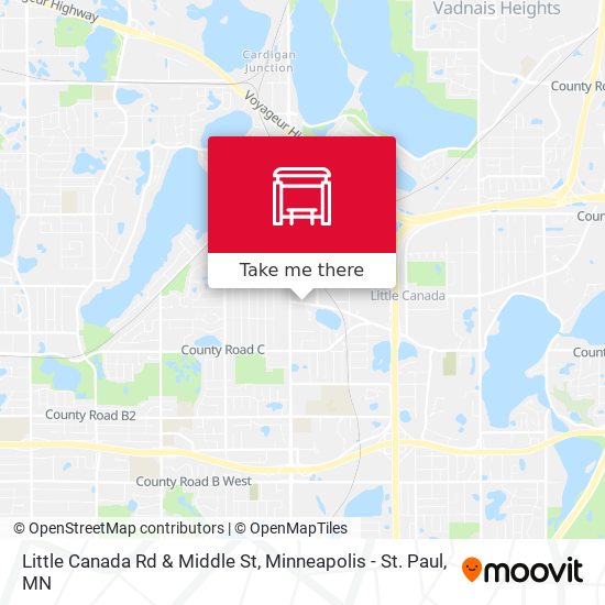 Mapa de Little Canada Rd & Middle St